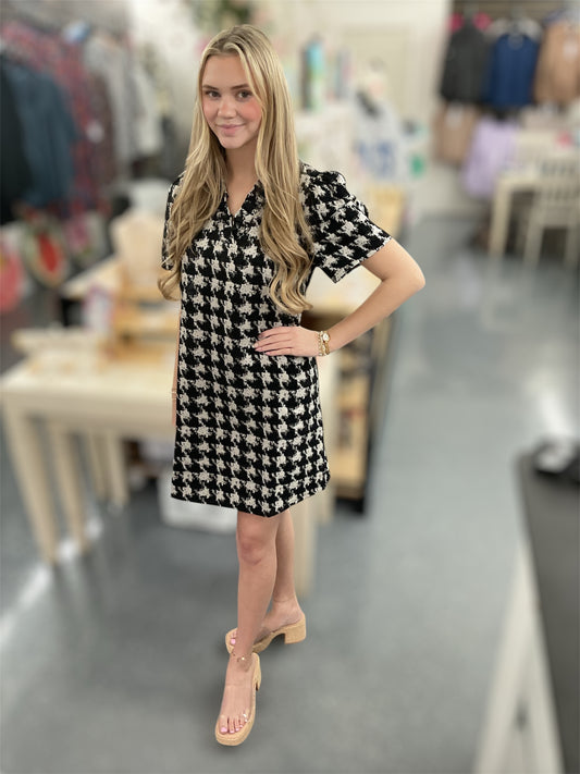 Check Me Chic Houndstooth Dress