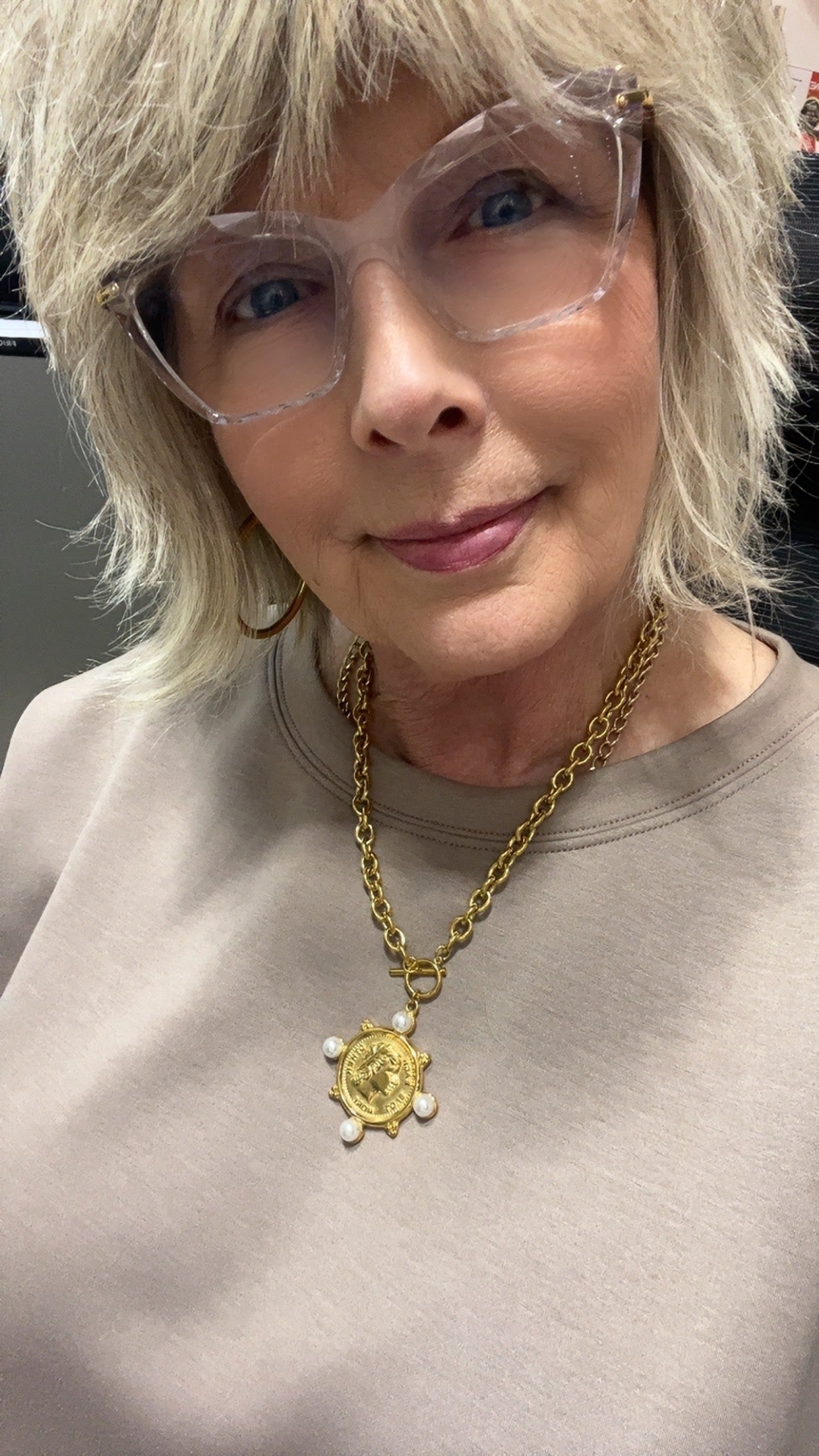 Chan Sutt Pearl Coin Necklace