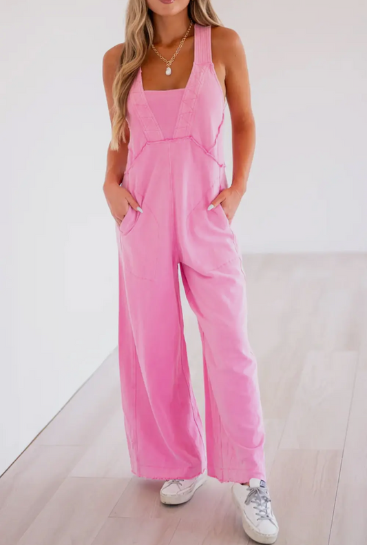 Bubblegum Breeze Overall Jumpsuit