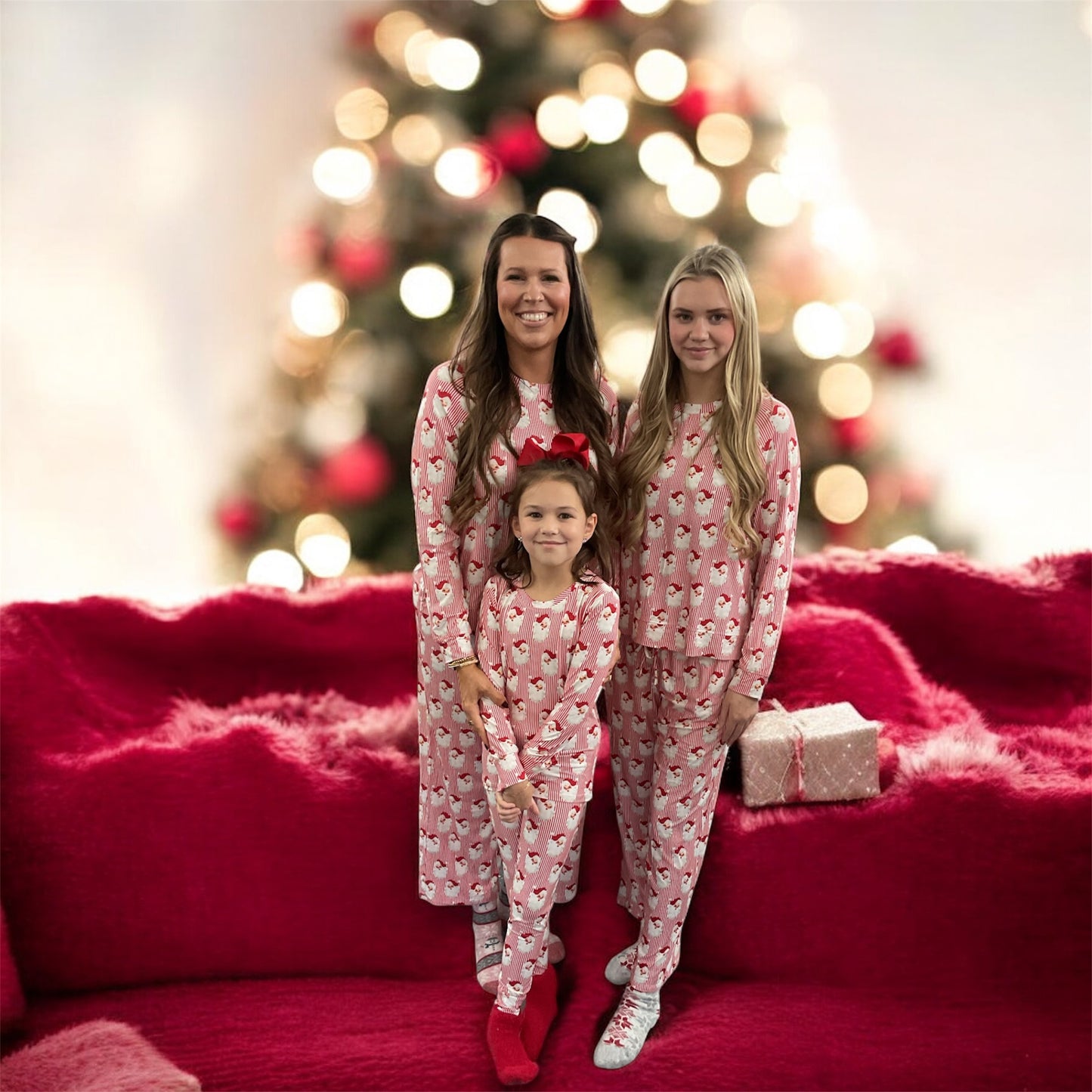 Santa Baby Red Annie PJ Set Adult