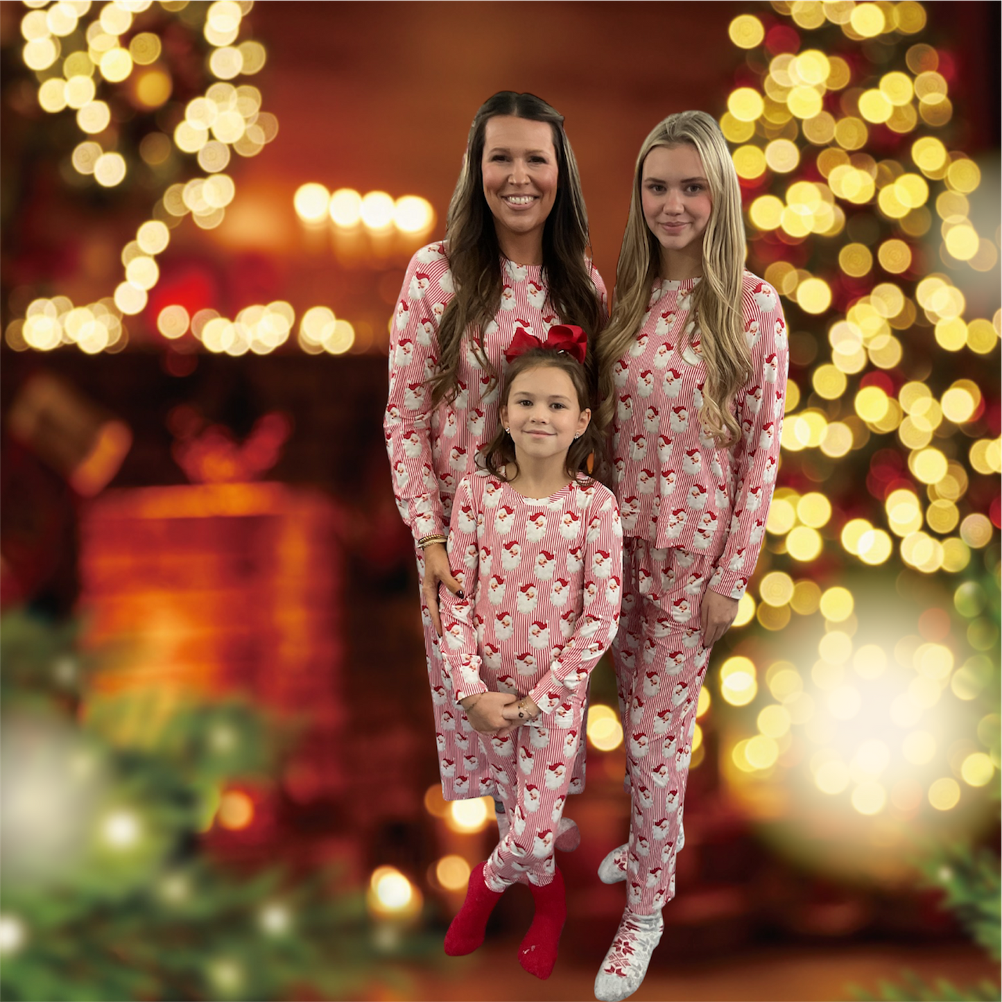 Santa Baby Red Annie PJ Set Adult