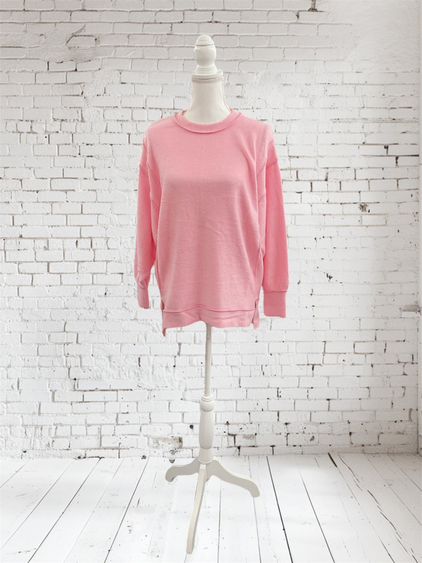 Brushed Hacci Sweater Pink
