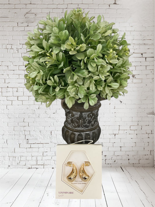 Golden Teardrop Earrings