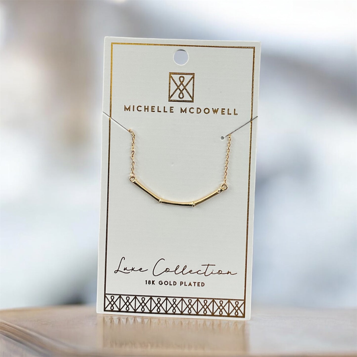 MM Luxe Curve Bar Necklace