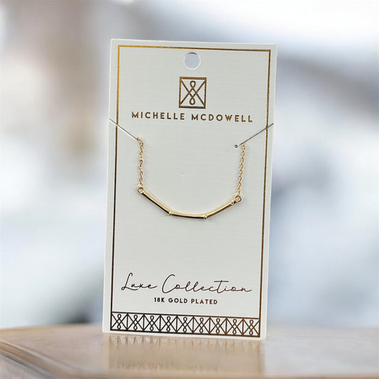 MM Luxe Curve Bar Necklace