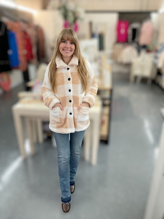 Soft Seasons Plaid Jacket