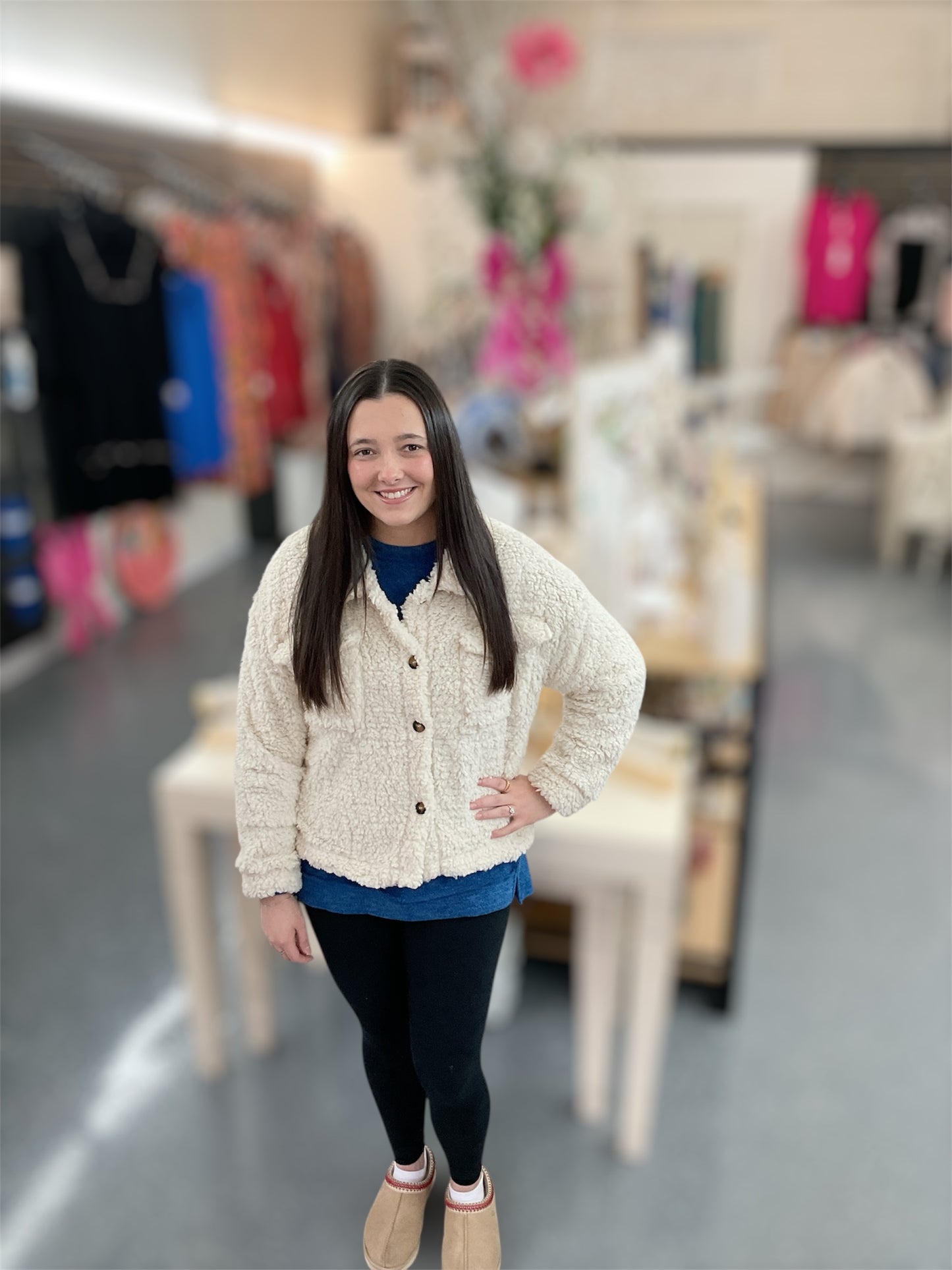 Ivory Meadow Sherpa Jacket