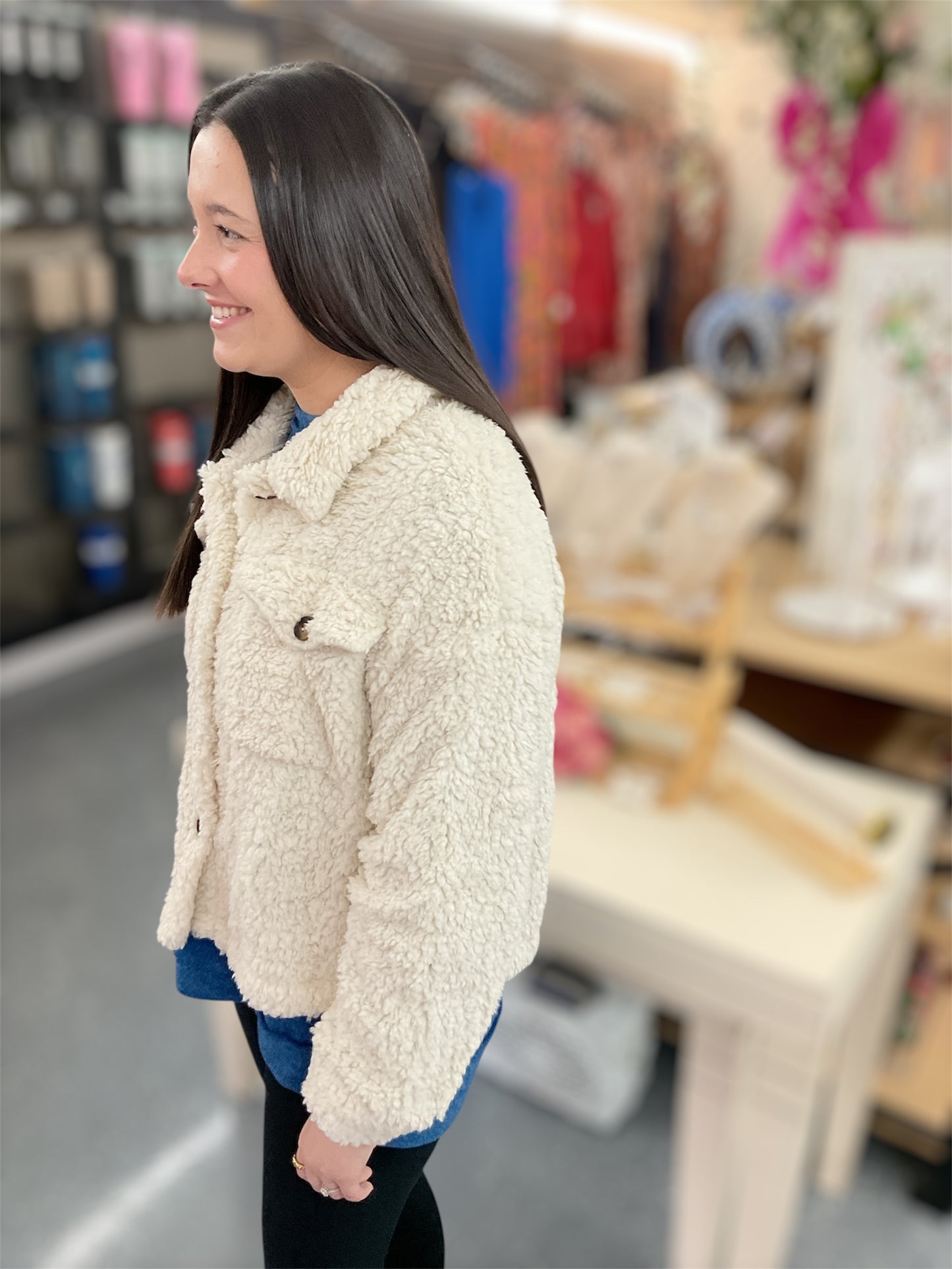 Ivory Meadow Sherpa Jacket