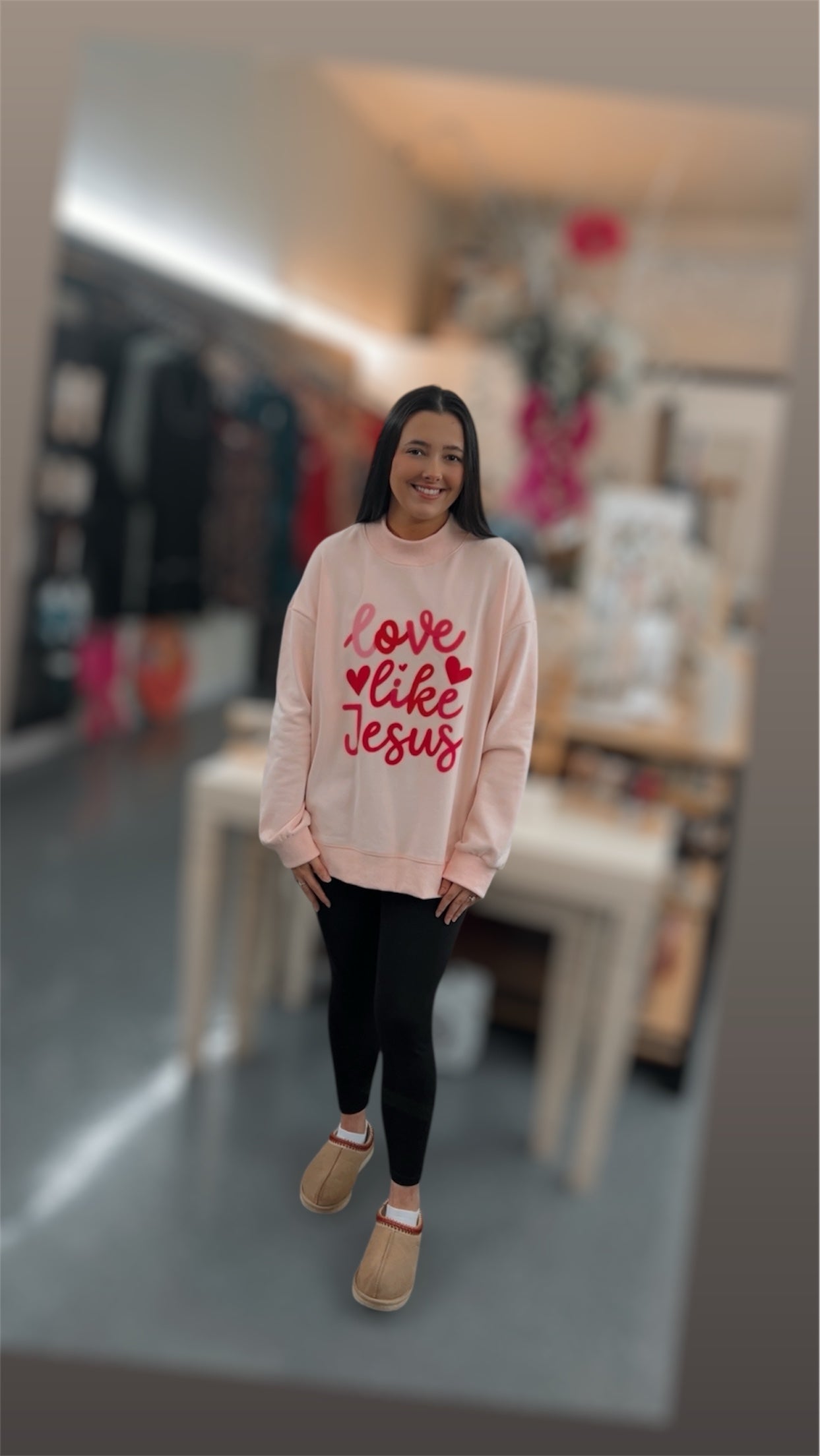 Love Like Jesus Mockneck Sweatshirt