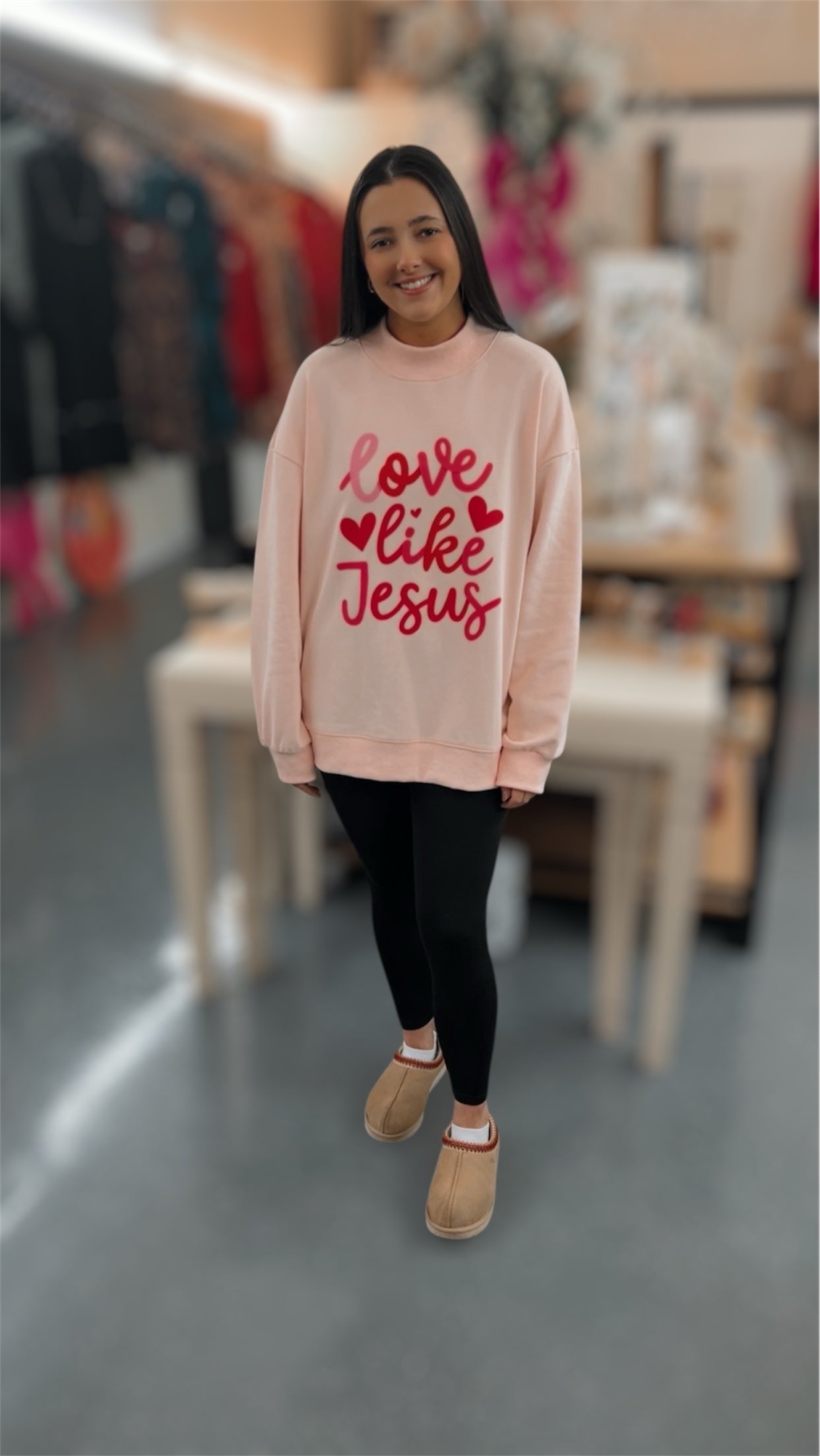 Love Like Jesus Mockneck Sweatshirt