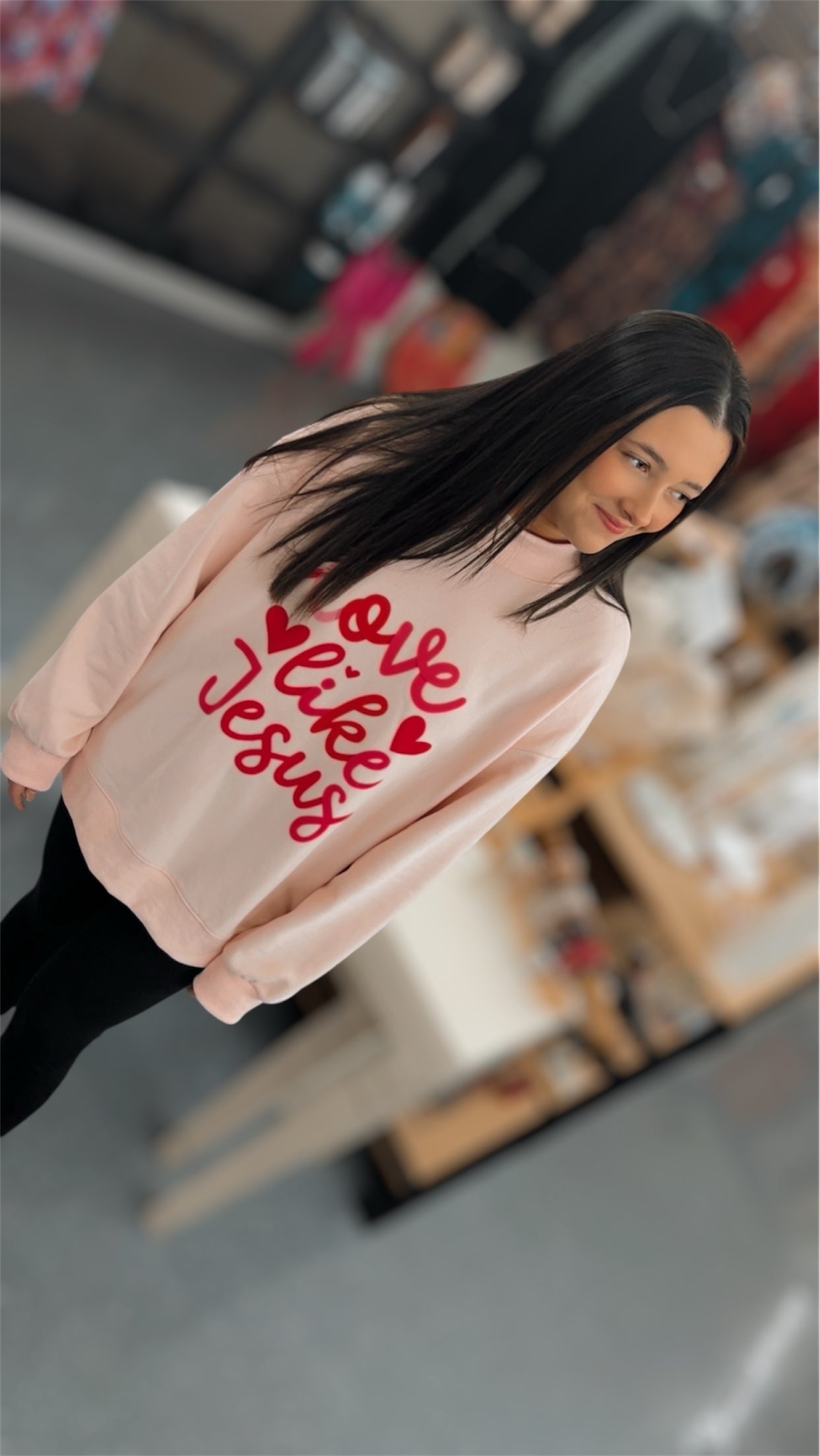 Love Like Jesus Mockneck Sweatshirt