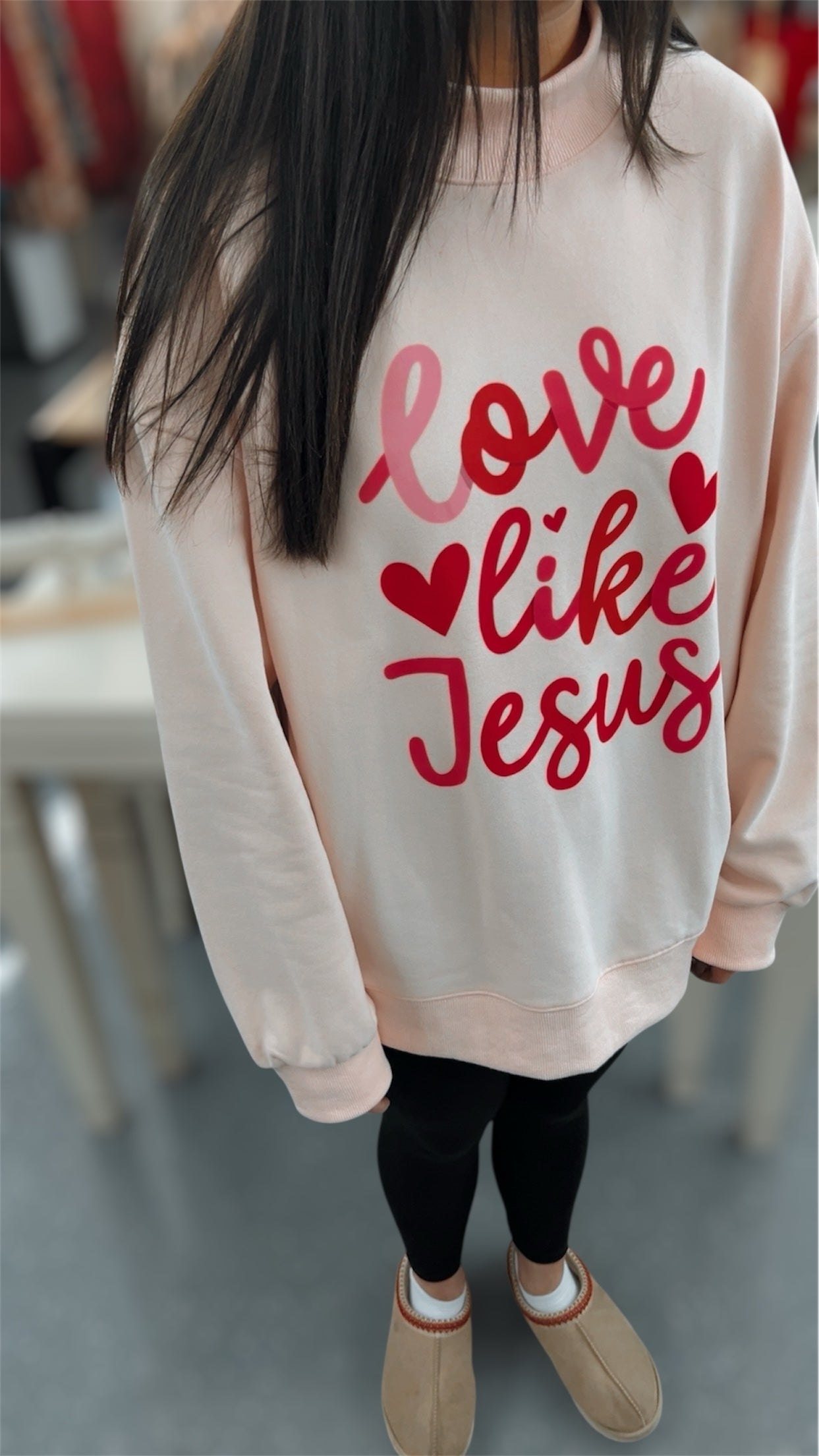 Love Like Jesus Mockneck Sweatshirt