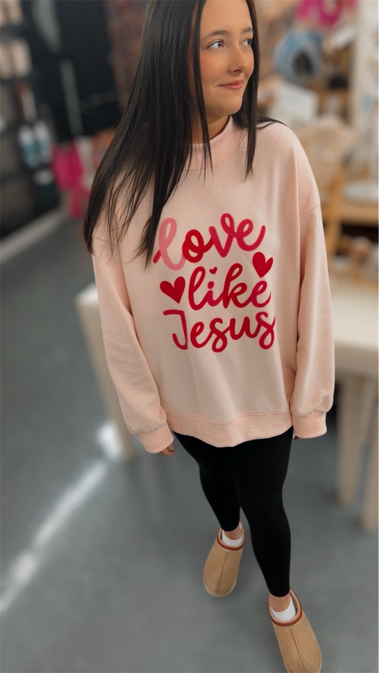 Love Like Jesus Mockneck Sweatshirt
