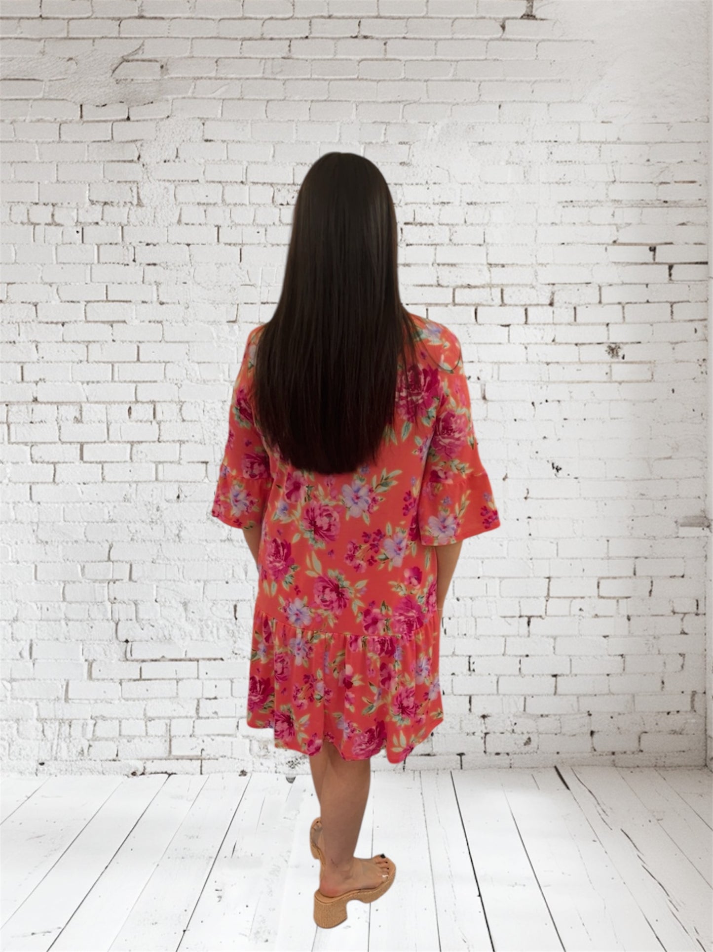 DS Coral Floral Dress