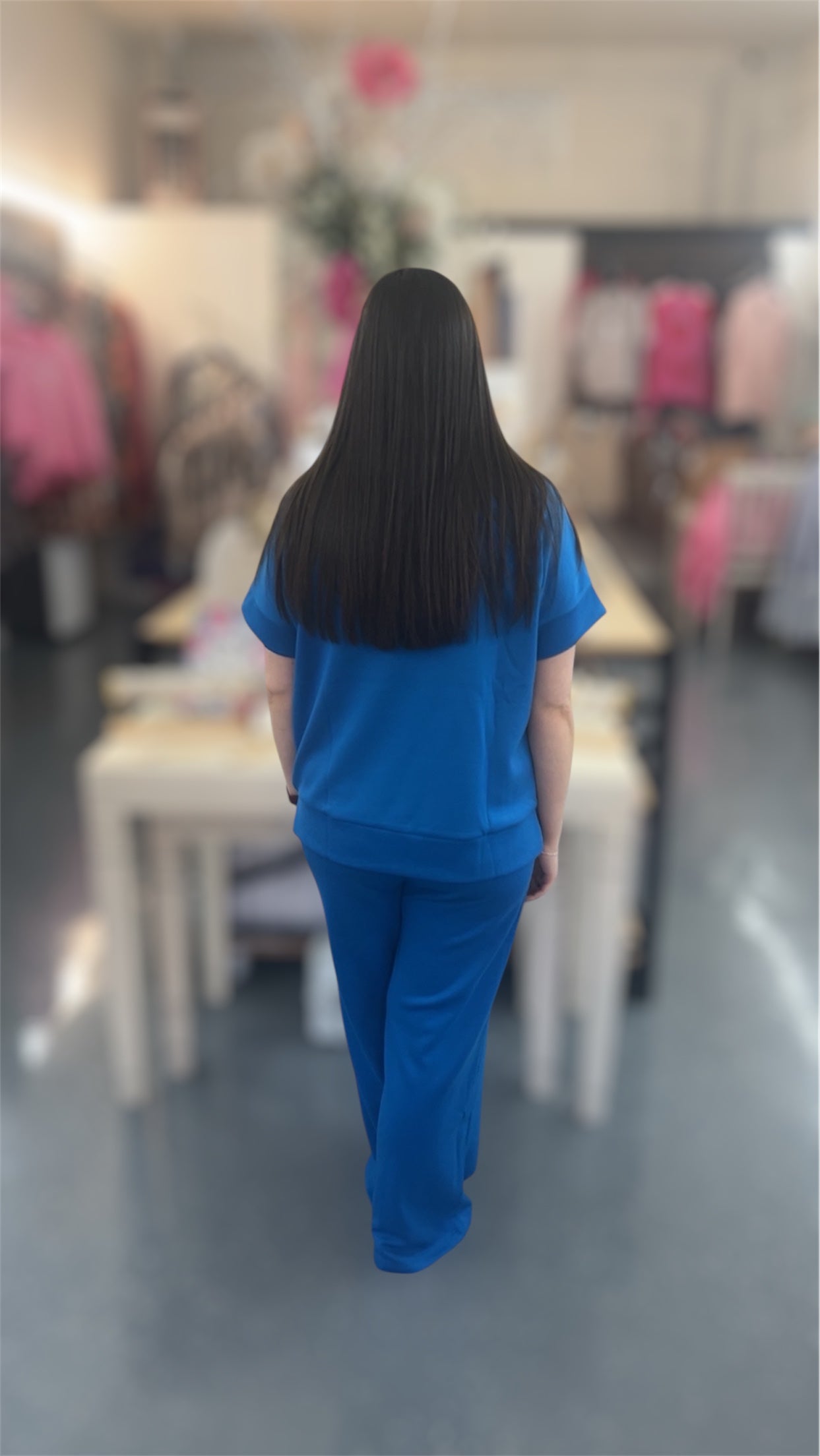 Ocean Blue Half Zip Set