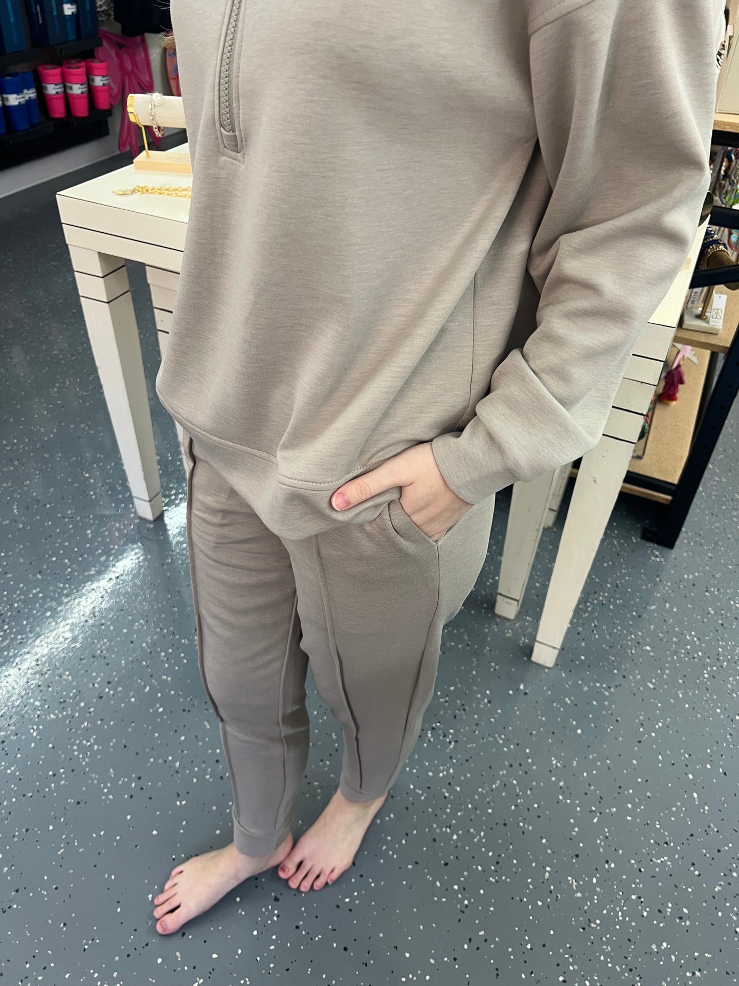 Neutral Haven Quarter-Zip Set